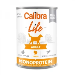 CALIBRA Dog Life Adult Turkey with Apples � mor�acia konzerva s jablkami 400 g